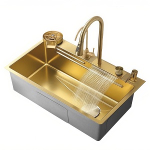 Chiuveta bucatarie, multifunctionala cu o singura cuva Costa Gold 68 x 46 cm