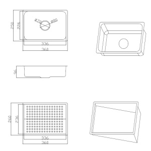 Chiuveta de bucatarie ARGOS multifunctionala, Dimensiune 68x46cm, Culoare Negru, Termostat cu Display LCD - Img 4