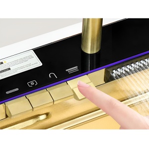 Chiuveta de bucatarie ARGOS multifunctionala, Dimensiune 75X46cm, Culoare Gold Steel, Termostat cu Display LCD - Img 12