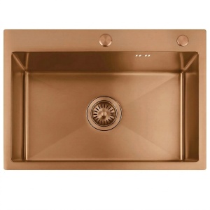 Chiuveta de bucatarie din otel cu accesorii Rea Liam Brush Copper - Img 6