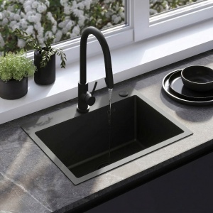 Chiuveta din inox cu set accesorii Rea Liam Black - Img 5