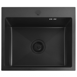 Chiuveta din inox cu set de accesorii Rea Leo Black 50 cm - Img 6
