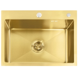 Chiuveta inox Liam BRUSH GOLD - Img 3