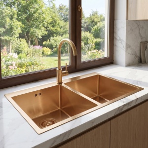 Chiuveta pentru bucatarie din inox Joel Brush Copper - Img 5