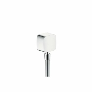 Cot conector Hansgrohe FixFit cu valva antireflux crom - Img 1