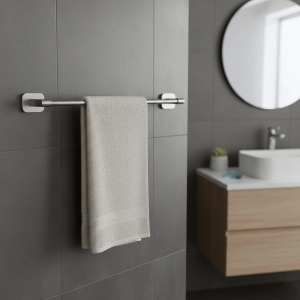 Cuier de baie, bara prosop Rea Nico Brush Nickel 5901 - Img 3