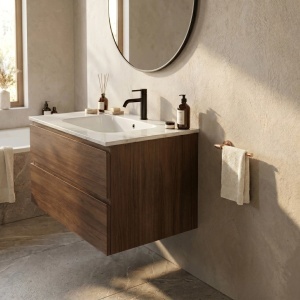 Cuier de baie Rea Rivo Brush Copper - Img 2