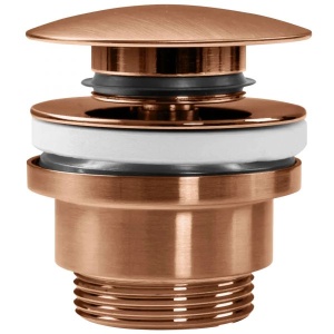 Dop pentru lavoar universal clic-clac Rea Copper Brush - Img 1