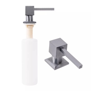 Dozator de săpun REA Square nickel brush INOX - Img 1