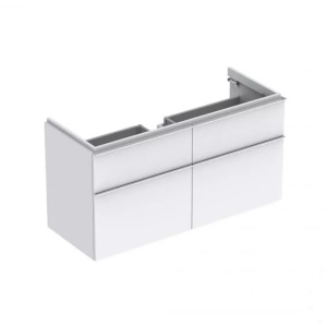 Dulap baza suspendat Geberit iCon alb lucios 119 x 47 cm 4 sertare