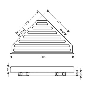 Etajera dus de colt Hansgrohe AddStoris crom - Img 12