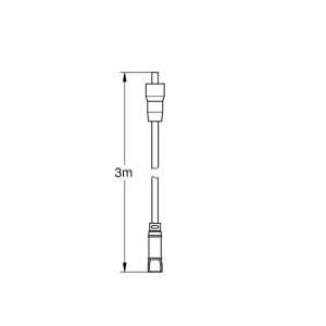 Extensie cablu senzor control apa Grohe Sense Guard 300 cm alb - Img 2
