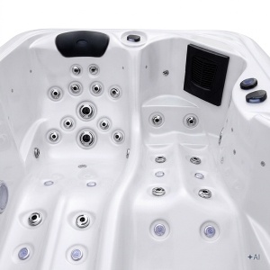 Jacuzii pentru exterior SPA405 interior alb perlat si exterior antracit 195 x 140 cm - Img 7