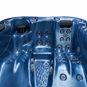 Jacuzzi de gradina cu interior blue wave si exterior antracit PRO 530 pentru 3 persoane 210 x 170 x 90 cm - Img 8