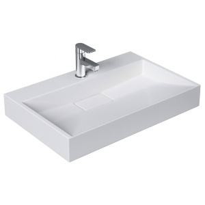 Lavoar baie alb mat cu gaura pentru lavoar Veldman Dexter White Matt 60 x 37 cm