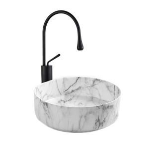 Lavoar De Blat PRO VERONA, Dimensiuni 36 X 36 X 12 Cm, Forma Rotunda, Ceramica Sanitara, Gri - Img 1