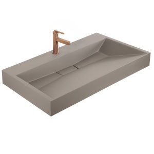 Lavoar din compozit Rea Goya taupe mat 100 cm