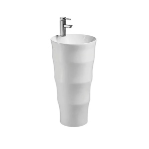 Lavoar freestanding Fluminia Novicia-B alb 42 cm - Img 1