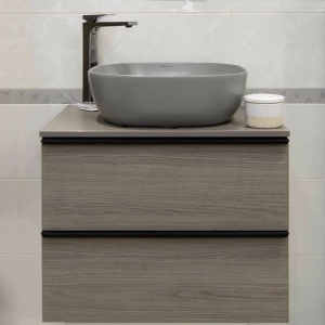 Lavoar pe blat gri mat Fluminia Calio-Mg 42 cm - Img 4