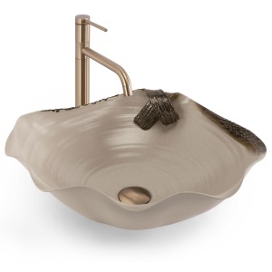 Lavoar pe blat Rea HM-22 Handmade Art ceramic - Img 3