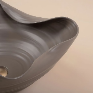 Lavoar pe blat Rea HM-66TB Handmade Art ceramic - Img 8