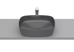 Lavoar pe blat Roca Inspira antracit mat 50 x 37 cm