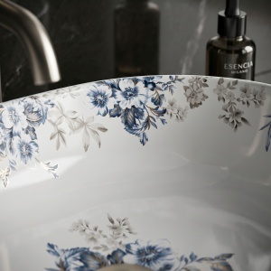 Lavoar pe blat Veronica Shiny ceramic oval multicolor - Img 9