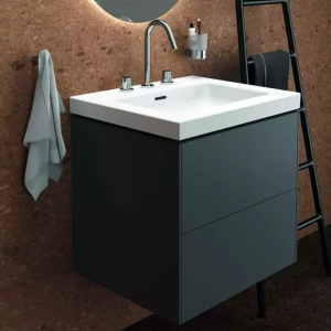 Lavoar pe mobilier Ideal Standard Atelier Extra alb lucios cu 3 orificii baterie 61 cm - Img 8