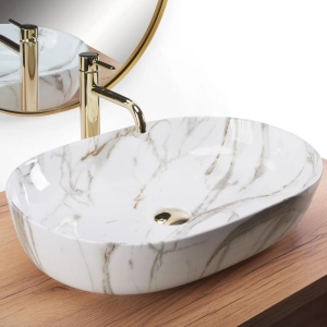 Lavoar REA CLEO 61 SHINY AIAX, Dimensiuni 61x41x14 cm, Design deosebit - Img 2