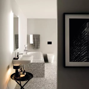 Lavoar suspendat Ideal Standard i.life B alb lucios SmartGuard 45 cm cu orificiu baterie si preaplin - Img 11