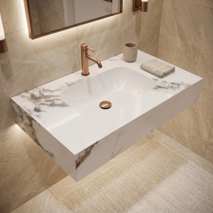 Lavoar suspendat REA Aresa Cold Jade 80 - Img 7