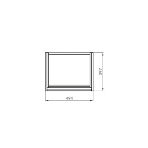 Mobilier baie suspendat Cersanit Crea gri mat 50 cm cu 2 sertare - Img 7