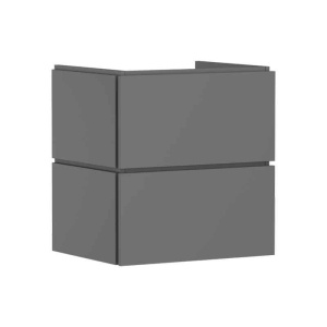 Mobilier suspendat pentru lavoar Hansgrohe Xilesa E 60 cu 2 sertare gri mat 58 x 47 cm