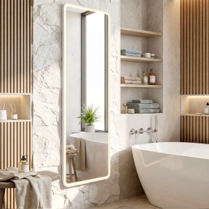 Oglinda cu LED Rea Classico White 50x160cm