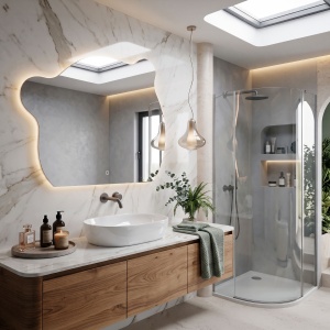 Oglinda de baie cu LED YH-BL-3 70 x 85 cm - Img 4