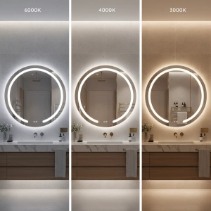 Oglindă LED cu dezaburire 70cm Modern - Img 5