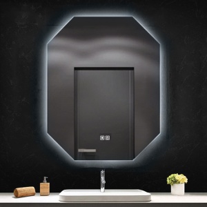 Oglindă LED octagonala Fluminia Turner Ambiental cu dezaburire - Img 3
