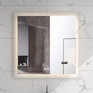 Oglinda Miro 75 LED, 3 culori, dezaburire. 75x75cm