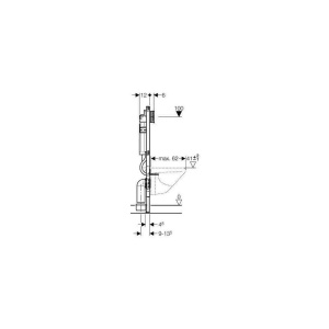 Pachet vas wc suspendat Geberit One TurboFlush si rezervor wc cu cadru incastrat Geberit Duofix Sigma UP320 - Img 6