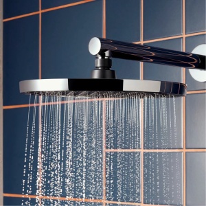 Palarie de dus rotunda Hansgrohe Activera S EcoSmart 24 cm crom lucios 1 functie - Img 2