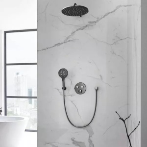 Para de dus Grohe Rainshower SmartActive 3 functii antracit periat Hard Graphite - Img 5