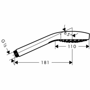 Para de dus Hansgrohe Croma Select S Vario crom - Img 2