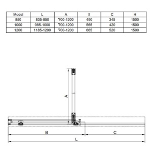 Paravan de cada ASTRA-CH-PR-120X150 Crom 120x150 CM 8 MM - Img 15