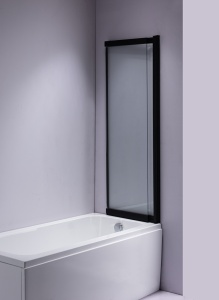 Paravan de cada cu rame negre PR07, 6mm grosime sticla, 120 x 150 cm - Img 13