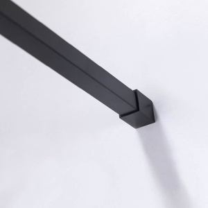 Perete de dus Walk-In SH05F, Dimensiune 120cm, Sticla securizata 8mm, Culoare Negru - Img 5
