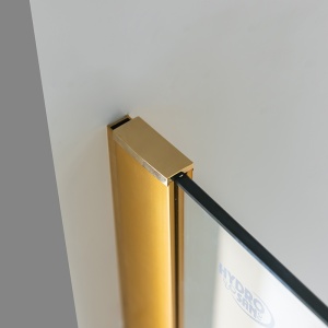 Perete de dus Walk-in SH07D, Dimensiune 100cm, Sticla securizata 8mm, Culoare Auriu - Img 3