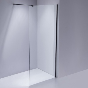 Perete de dus Walk-in SH07F, Dimensiune 120cm, Sticla securizata 8mm, Culoare Negru - Img 7