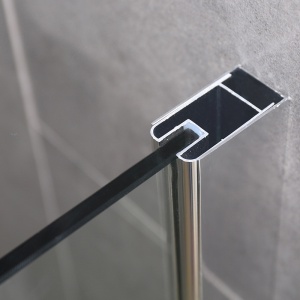 Perete de dus Walk-in SH07F, Dimensiune 120cm, Sticla securizata 8mm, Culoare Crom - Img 2