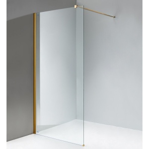 Perete de dus Walk-in SH07G, Dimensiune 130cm, Sticla securizata 8mm, Culoare Auriu - Img 15