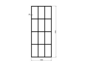 Perete de dus walk in Veldman Montreal negru mat 100 x 195 cm sticla 8 mm - Img 8